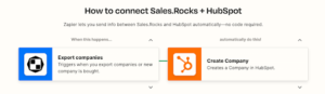 Sales Rock and HubSpot Integration