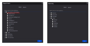 Sales Rocks data filter options