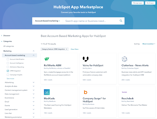 ABM app marketplace